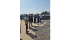 董事長薛躍虎對我公司正在施工項目進行實地考察