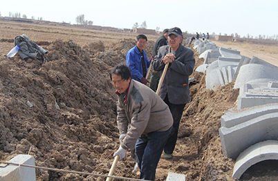 五原縣土地整理渡槽